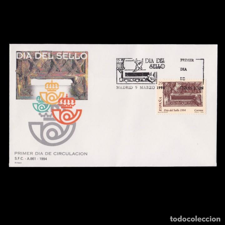 Stamps: 1&ordm; D&iacute;a Circulaci&oacute;n.1994 Buzones.Edifil 3287