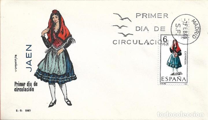 Francobolli: TRAJE DE JAEN TRAJES TIPICOS ESPA&Ntilde;OLES 1969 (EDIFIL 1899) EN SOBRE PRIMER DIA DE EG. BONITO Y RARO.