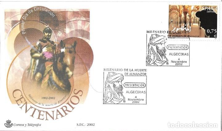 Sellos: MILENARIO DE LA MUERTE DE ALMANZOR 2002 (EDIFIL 3934) SPD DEL SFC PRESENTACION ALGECIRAS CADIZ. RARO