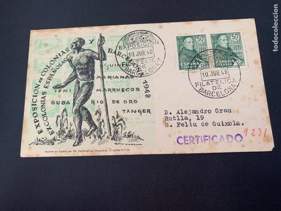 Sellos: SOBRE PRIMER DIA DE CIRCULACION 1948 - Foto 1