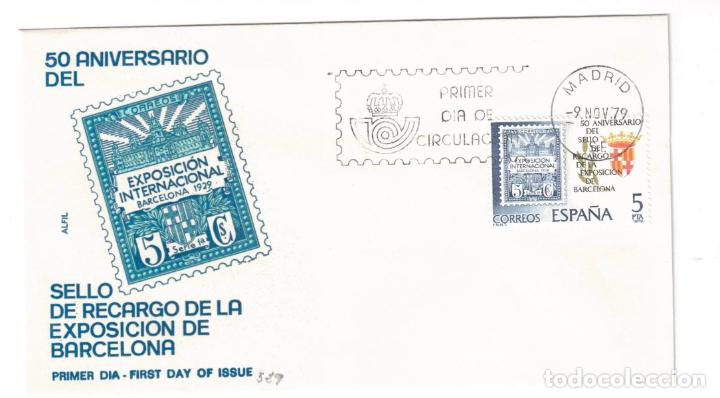 Sellos: ESPA&Ntilde;A 1979 EDIFIL 2549 - SOBRE PRIMER DIA - Foto 1