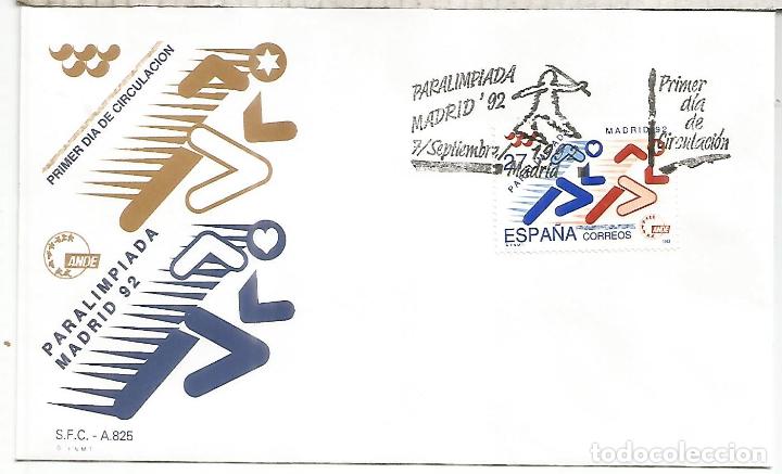 Sellos: ESPA&Ntilde;A SPAIN FDC PARALIMPIADA 1992 DEPORTE - Foto 1