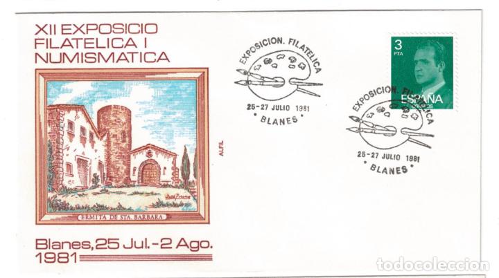 Timbres: SOBRE CONMEMORATIVO XII EXPOSICIO FILATELICA I NUMISTICA 1981
