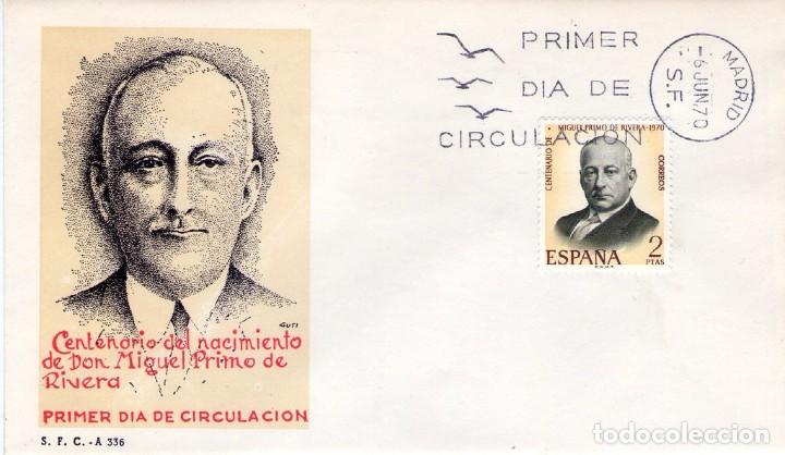 Sellos: [C0806] Espa&ntilde;a 1970. FDC Miguel Primo de Rivera (NS) - Foto 1
