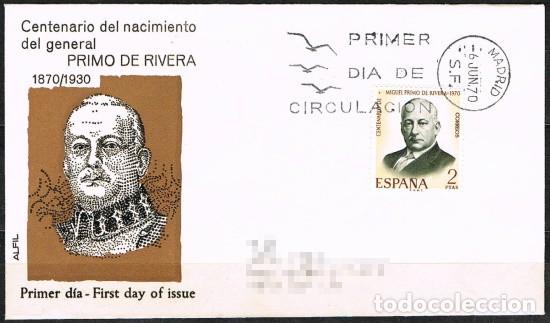 Sellos: [C0807] Espa&ntilde;a 1970. FDC Miguel Primo de Rivera (SU) - Foto 1