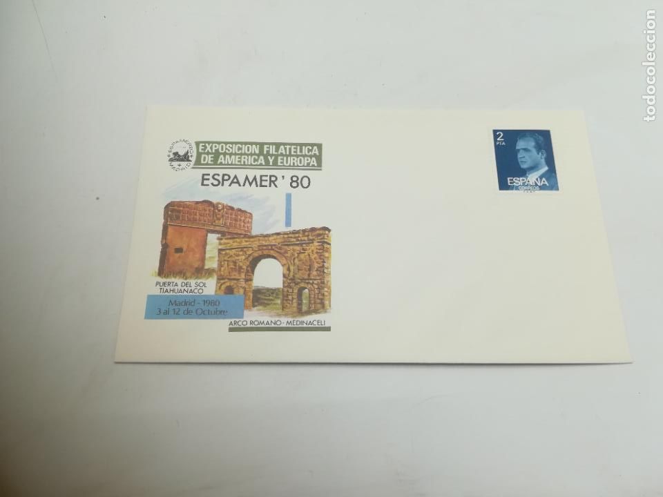 Selos: SOBRE CONMEMORATIVO. EXPOSICION FILATELICA DE AMERICA Y EUROPA. ESPAMER'80