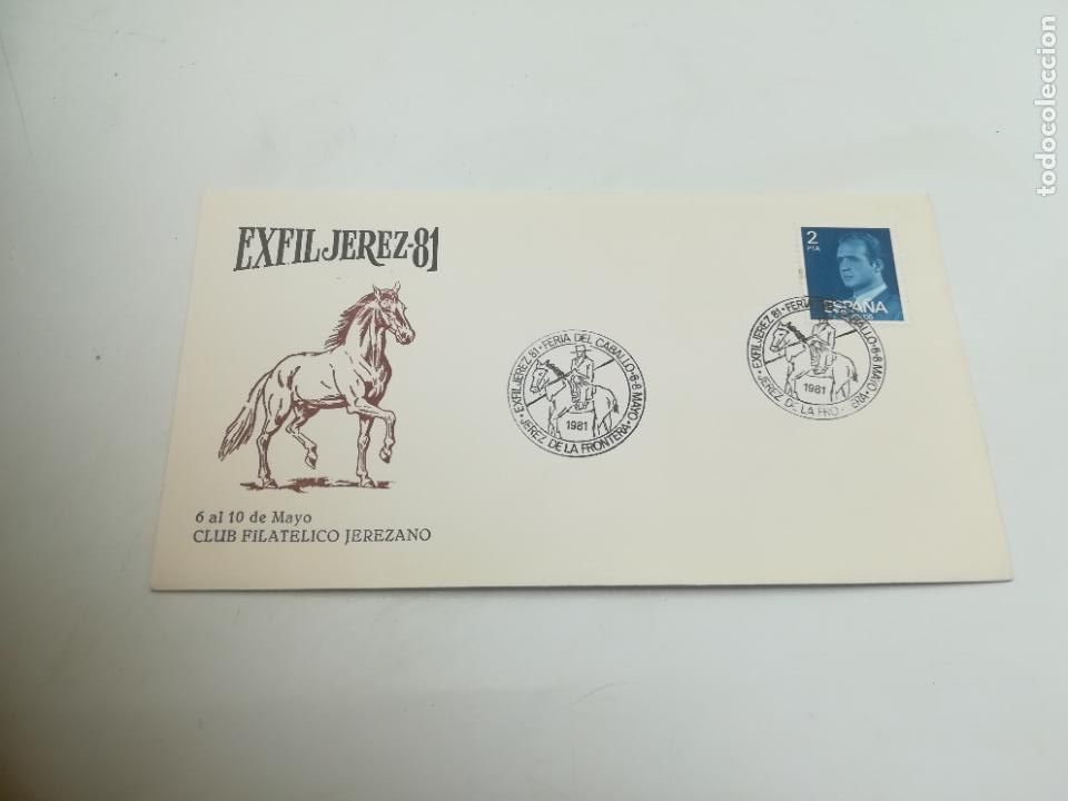 Selos: SOBRE CONMEMORATIVO. EXFIL JEREZ 81. CLUB FILATELICO JEREZANO. 1981