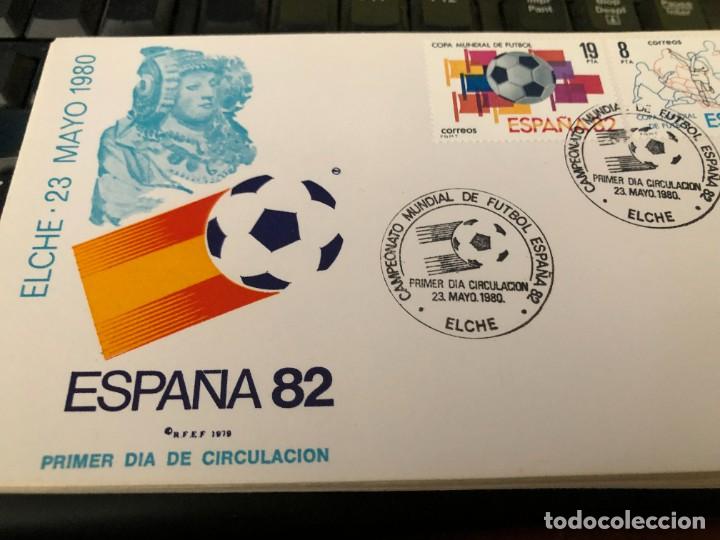 Sellos: 13 sobres 1er dia de Ciudades que albergaron partidos Futbol Campeonato Mundial Futbol 1982