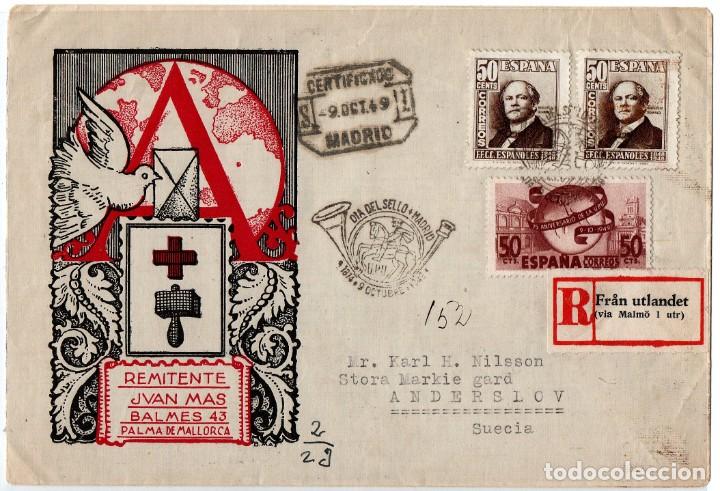 Sellos: Sobre de primer, Tuberculosos 1949 - Foto 1