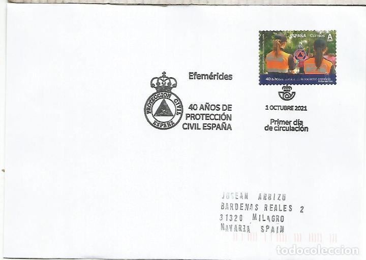 Sellos: MADRID SPD FDC PROTECCION CIVIL - Foto 1