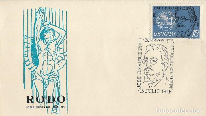 Sellos: sobre primer dia de circulaci&oacute;n RODO, 1971 - Foto 1
