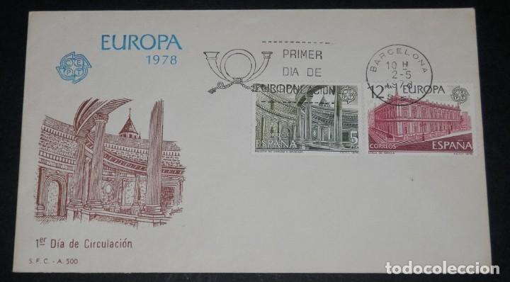 Sellos: SOBRE PRIMER DIA -EUROPA 1978 - Foto 1