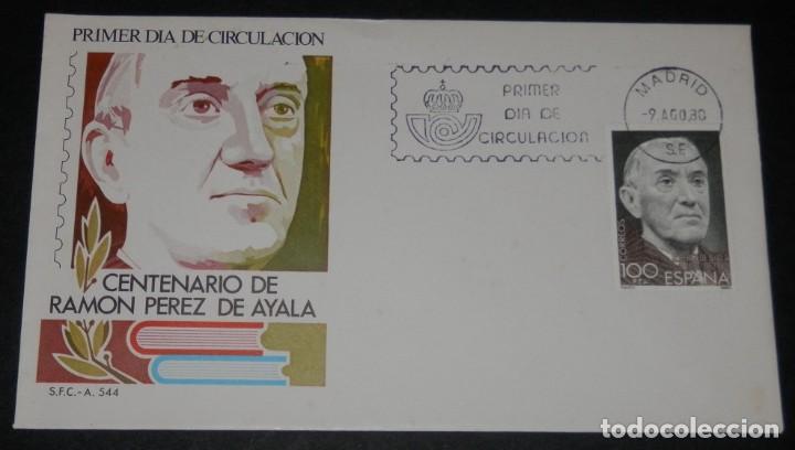 Sellos: SOBRE PRIMER DIA -CENTENARIO DE RAMON PEREZ DE AYALA - Foto 1