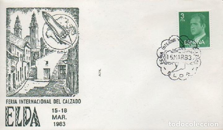 Sellos: SOBRE FERIA INTERNACIONAL DEL CALZADO ELDA. SOBRE-489 - Foto 1
