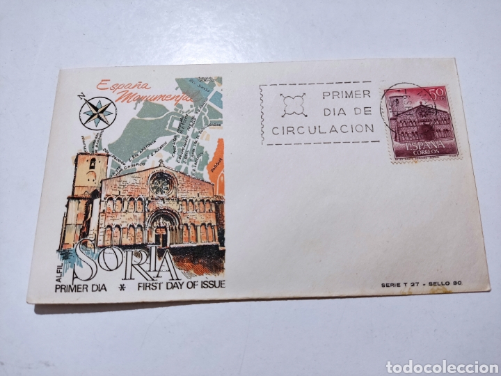 Sellos: Sobre primer d&iacute;a Soria - Foto 1