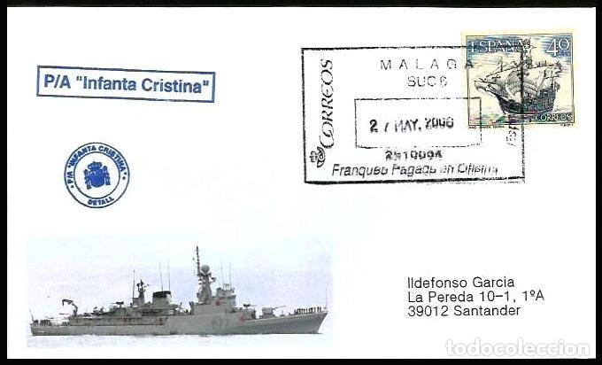 Sellos: ARMADA 2006 CORBETA INFANTA CRISTINA EN MALAGA