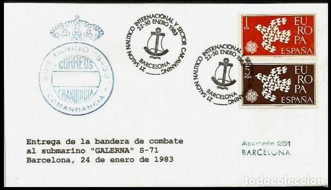 Sellos: ARMADA 1983 BANDERA DE COMBATE SUBMARINO GALERNA - Foto 1