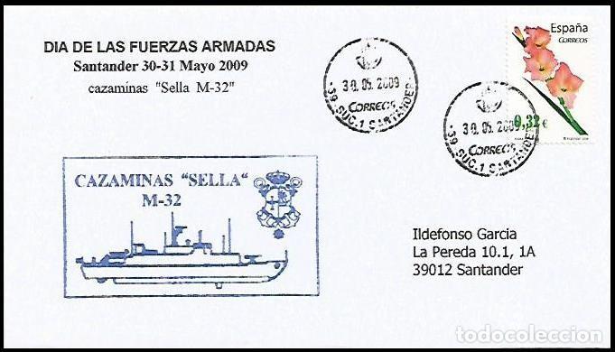 Sellos: ARMADA 2009 CAZAMINAS SELLA FFAA SANTANDER - Foto 1