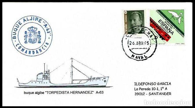 Sellos: ARMADA 1995 BUQUE ALGIBE TORPEDISTA HERNANDEZ - Foto 1
