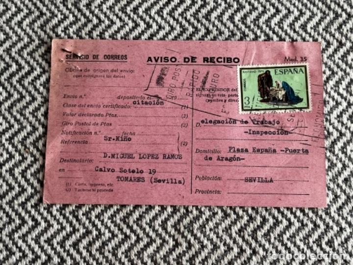 Sellos: B2. (17)AVISO RECIBO CORREOS 1976