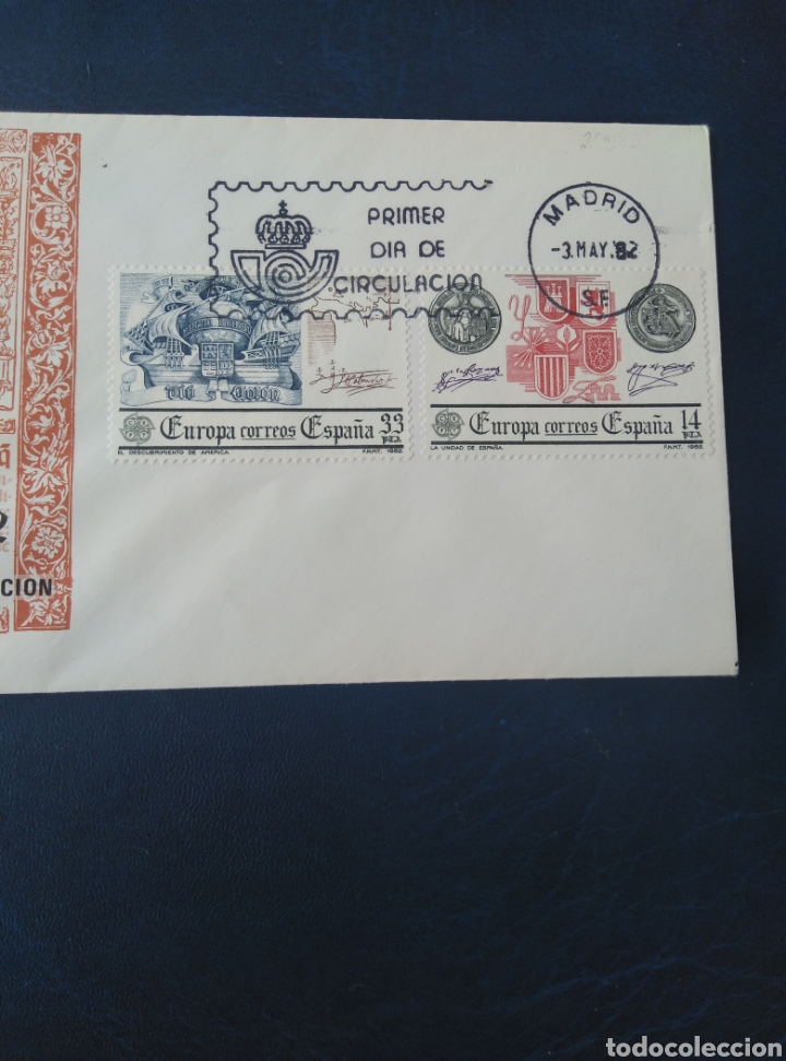 Sellos: FDC EUROPA 1982, SUMA DE GEOGRAPHIA. - Foto 2