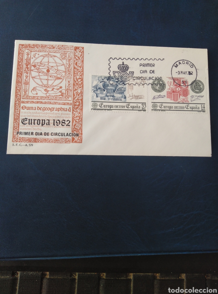 Sellos: FDC EUROPA 1982, SUMA DE GEOGRAPHIA. - Foto 3
