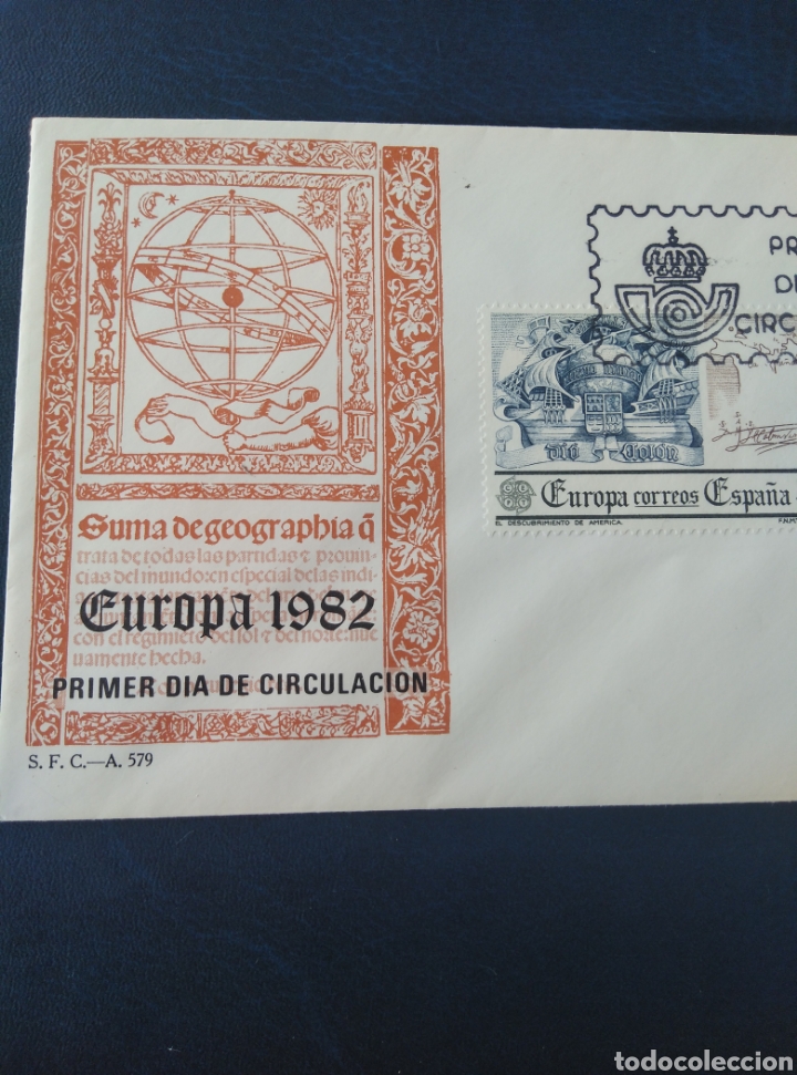 Sellos: FDC EUROPA 1982, SUMA DE GEOGRAPHIA. - Foto 1