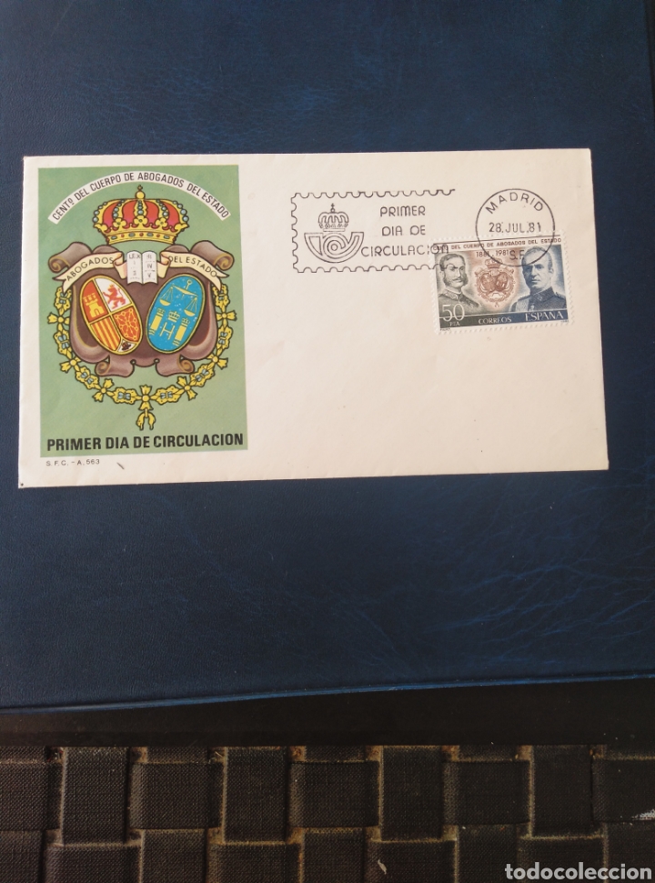 Sellos: FDC CENTENARIO DEL CUERPO DE ABOGADOS DEL ESTADO 1981. - Foto 1