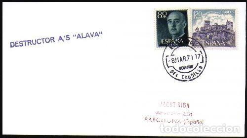 Sellos: ARMADA ESPA&Ntilde;OLA DESTRUCTOR ALAVA 1971 - Foto 1