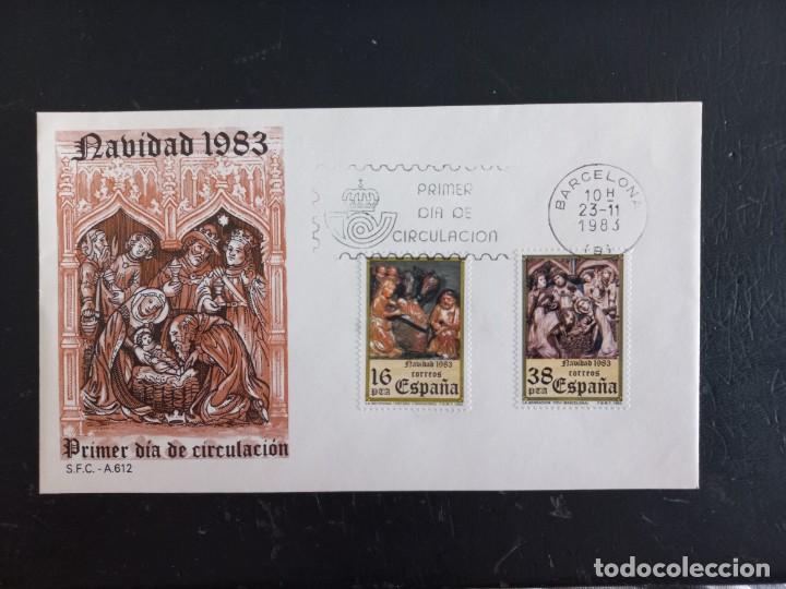 Stamps: sobre primer dia de circulaci&oacute;n NAVIDAD 1983