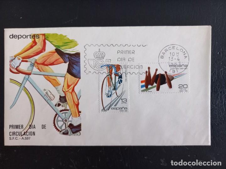Stamps: sobre primer dia de circulaci&oacute;n DEPORTES, 1983