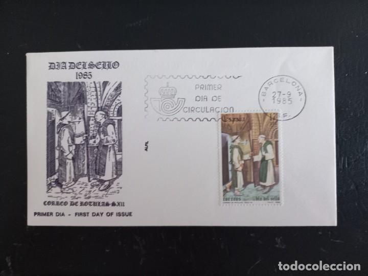 Stamps: sobre primer dia de circulaci&oacute;n DIA DEL SELLO 1985