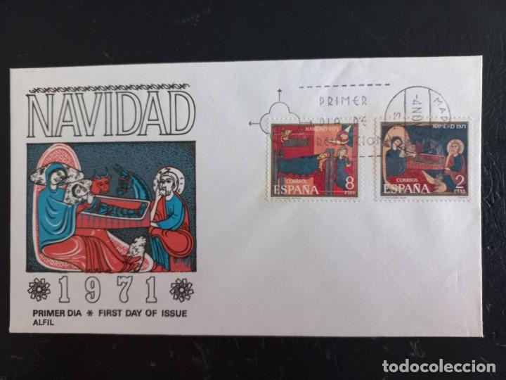 Stamps: sobre primer dia de circulaci&oacute;n NAVIDAD 1971