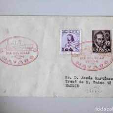 Sellos: DIA DEL SELLO 9 OCTUBRE 1948 - MATARO - CENTENARIO DEL FERROCARRIL
