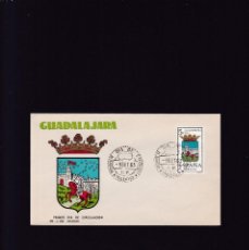 Sellos: GUADALAJARA - 9 SEPTIEMBRE 1963 - SOBRE PRIMER DIA - CON MATASELLOS Y SELLO. Lote 363271490