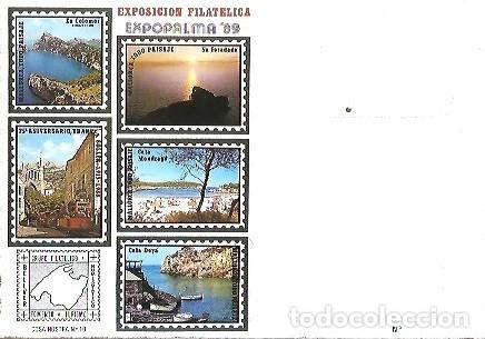 Sellos: TARJETA POSTAL EXPOSICION FILATELICA EXPOPALMA 89 - Foto 1