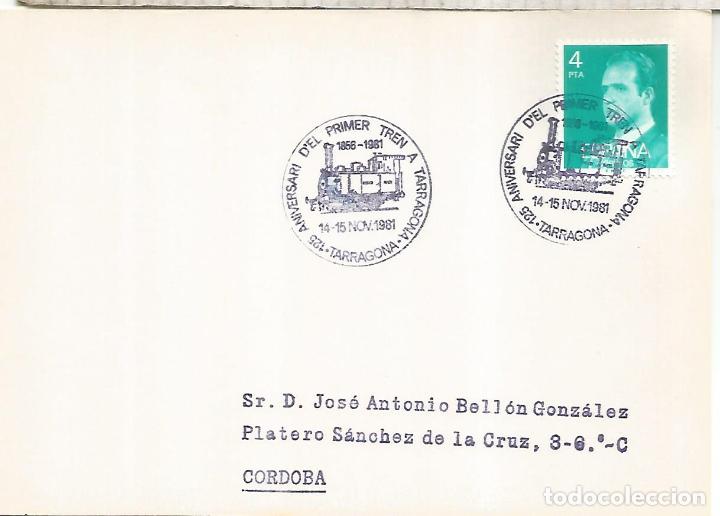 Sellos: TARRAGONA FERROCARRIL RAILWAY TREN - Foto 1