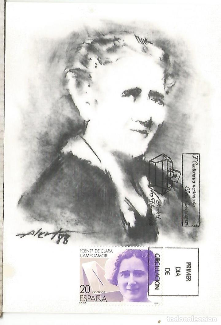 Sellos: ESPA&Ntilde;A TARJETA MAXIMA CLARA CAMPOAMOR - Foto 1