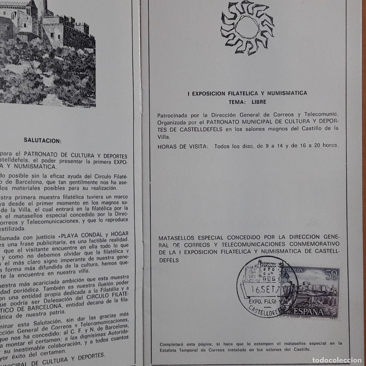 Sellos: CASTELLDEFELS 1971 filatelica - Foto 1