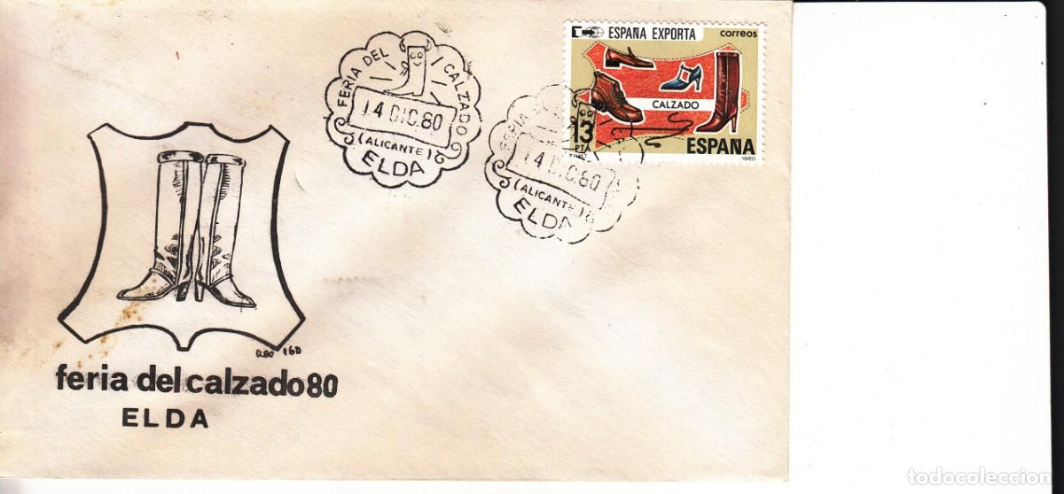 Sellos: SOBRE: 1980 ELDA. FERIA DEL CALZADO - Foto 1