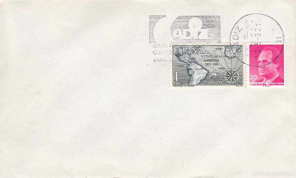 Sellos: SOBRE: 1992 CADIZ. GRAN REGATA COLON 92 - Foto 1