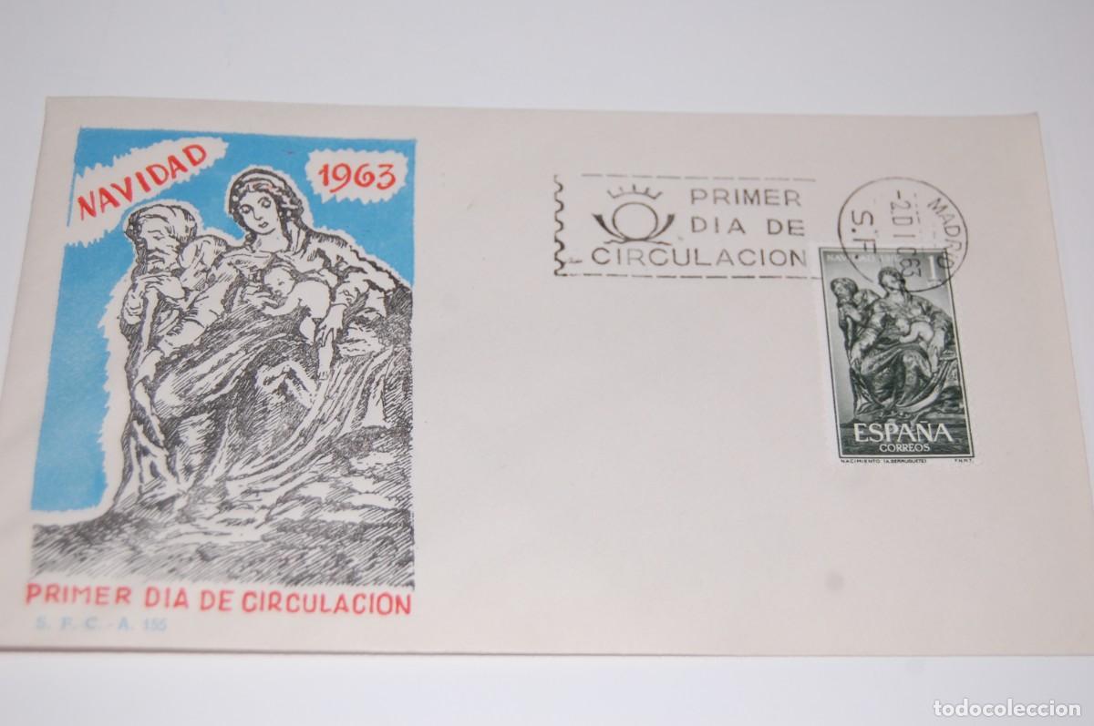 Sellos: SOBRE PRIMER DIA - NAVIDAD - 1963 - Foto 1