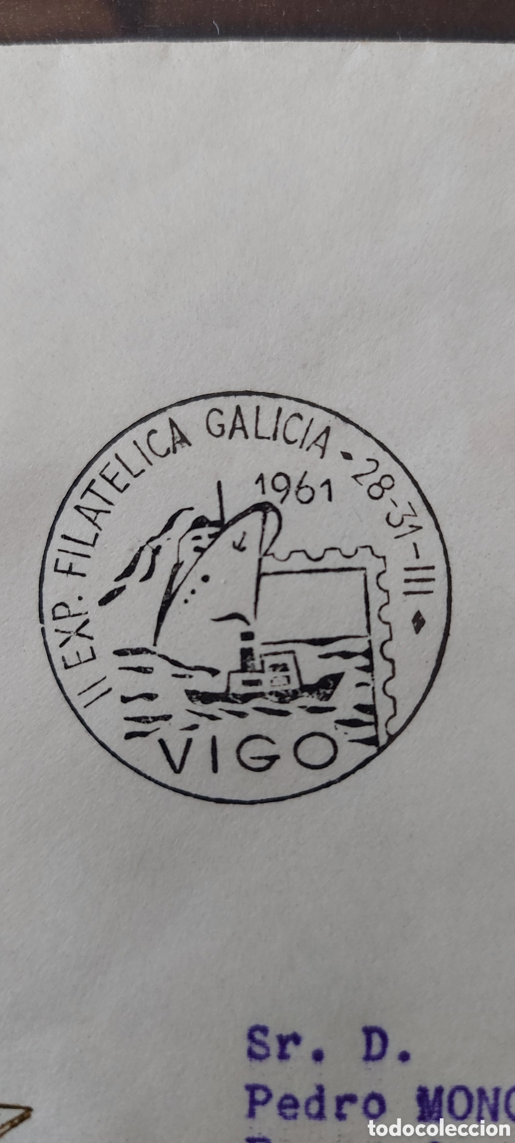 Sellos: Matasello especial Vigo 1961 - Foto 2