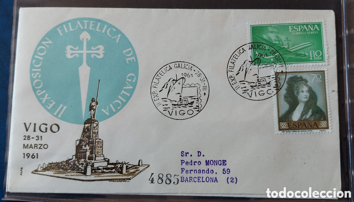 Sellos: Matasello especial Vigo 1961 - Foto 1