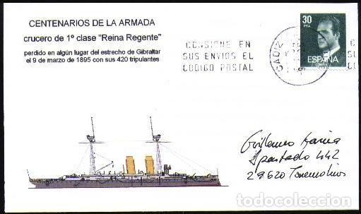 Sellos: ARMADA ESPA&Ntilde;OLA CRUCERO REINA REGENTE