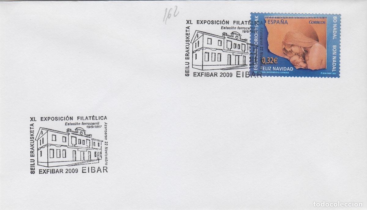 Sellos: 2009 EIBAR , XL EXPOSICION EXFIBAR - MATASELLOS EN SOBRE - Foto 1