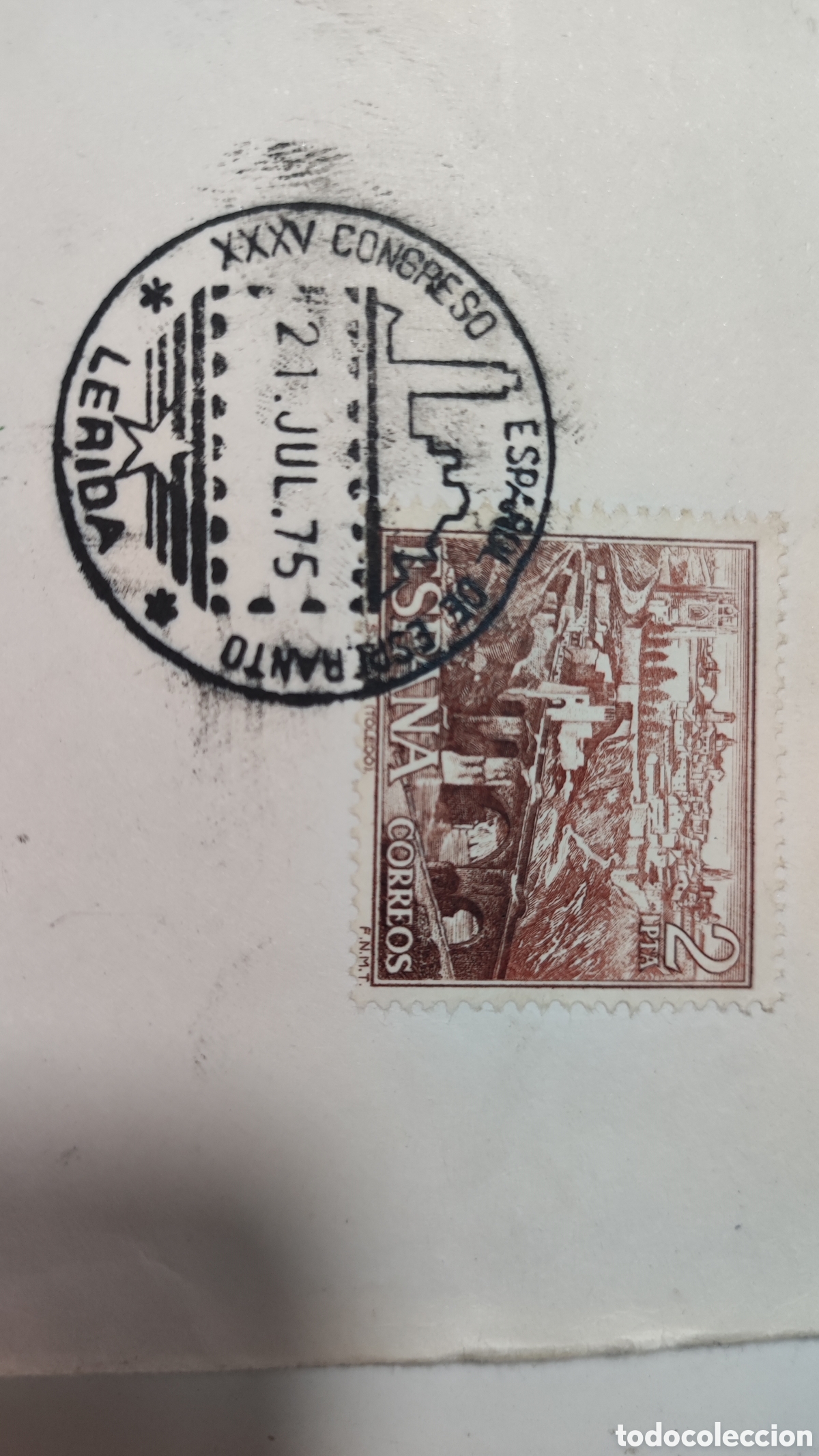Sellos: Sobre Lleida matasellos 21/07/75 - Foto 4