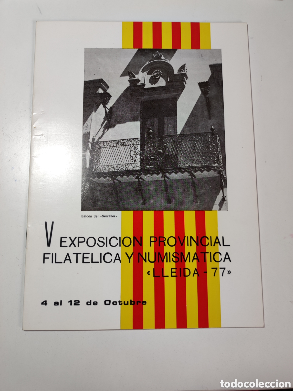 Sellos: V Exposici&oacute;n Provincial Filatelica y Numism&aacute;tica Lleida -77 (Librillo) - Foto 1