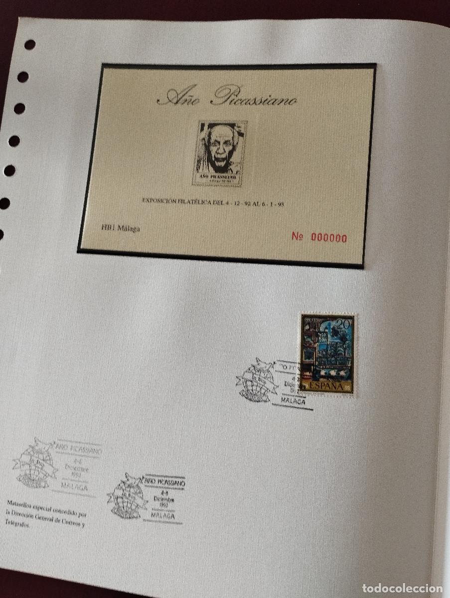 Sellos: 4 DOCUMENTOS FILATELICOS MALAGA - Foto 9