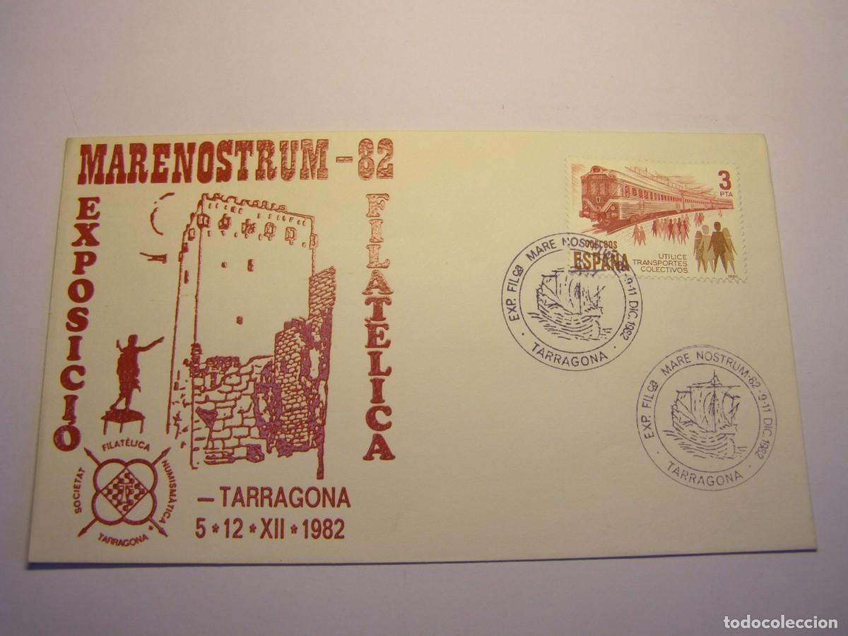 Sellos: Sobre primer d&iacute;a Mare Nostrum Tarragona 1982. - Foto 1
